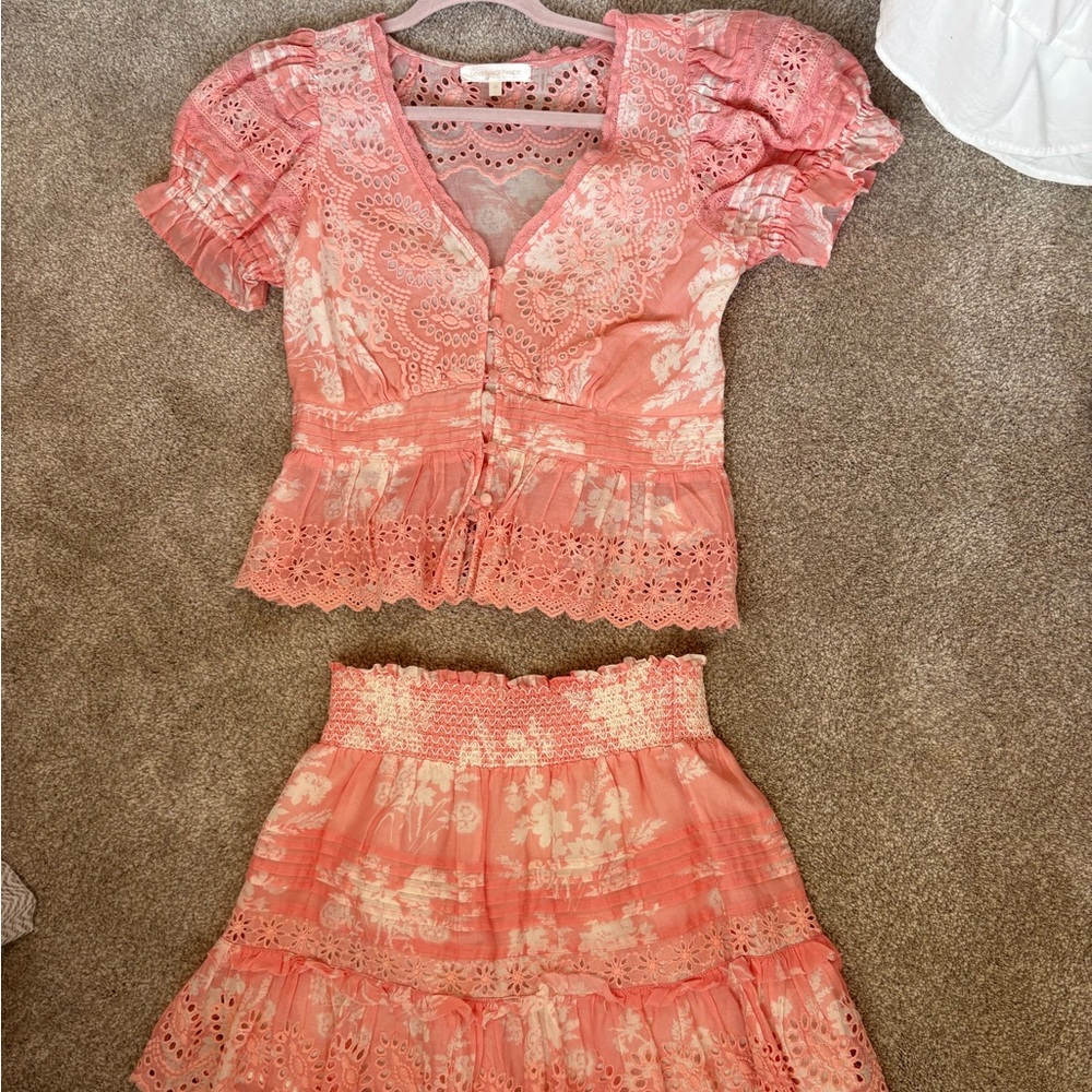 Loveshack fancy top and skirt set!